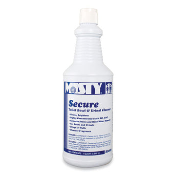 Misty® Secure Hydrochloric Acid Bowl Cleaner, Mint Scent, 32oz Bottle, 12-carton freeshipping - TVN Wholesale